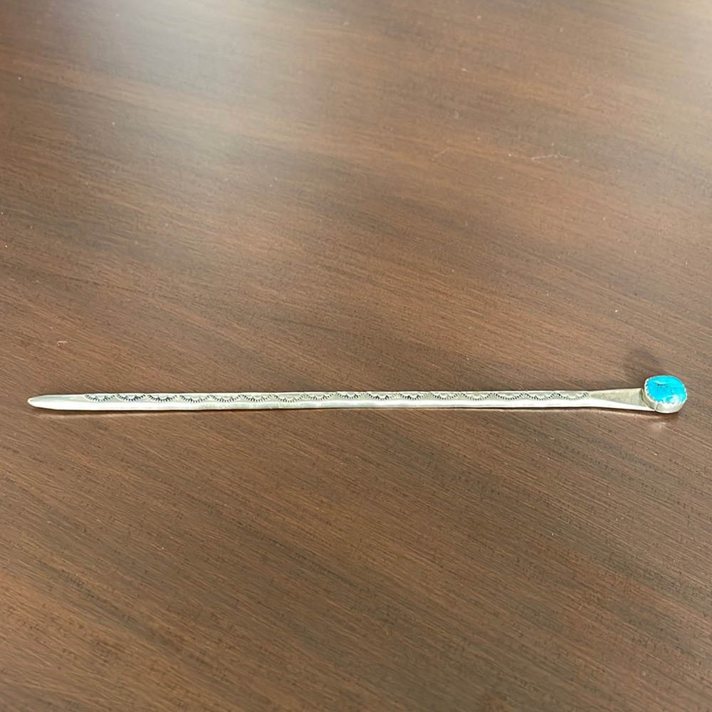 Silver Letter opener with Turquoise Stone